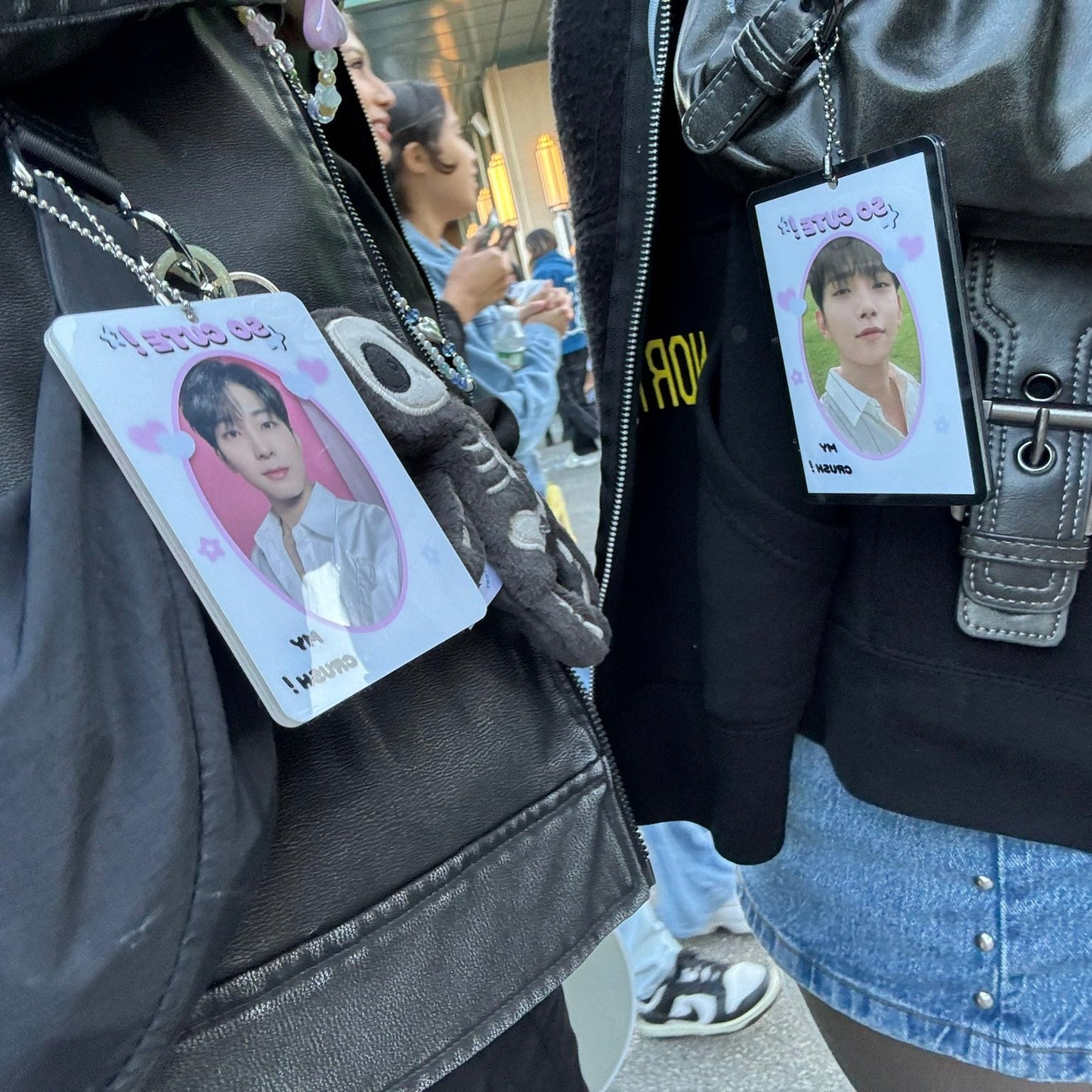 "So Cute!" Acrylic Photocard Holder Keychain
