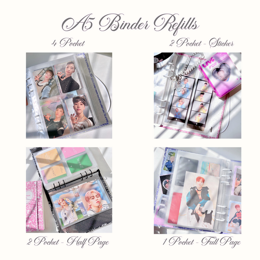 CozyCloudyCo A5 Refill Pocket Pages