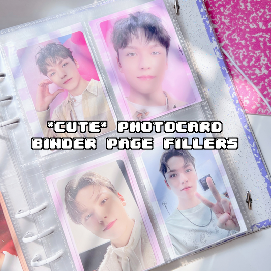 Aesthetic Simple Lovely Korean Hard Cover Photo Album Collect Book for kpop  photocards, polcos, polaroids, business cards, trading cards, couples - 40