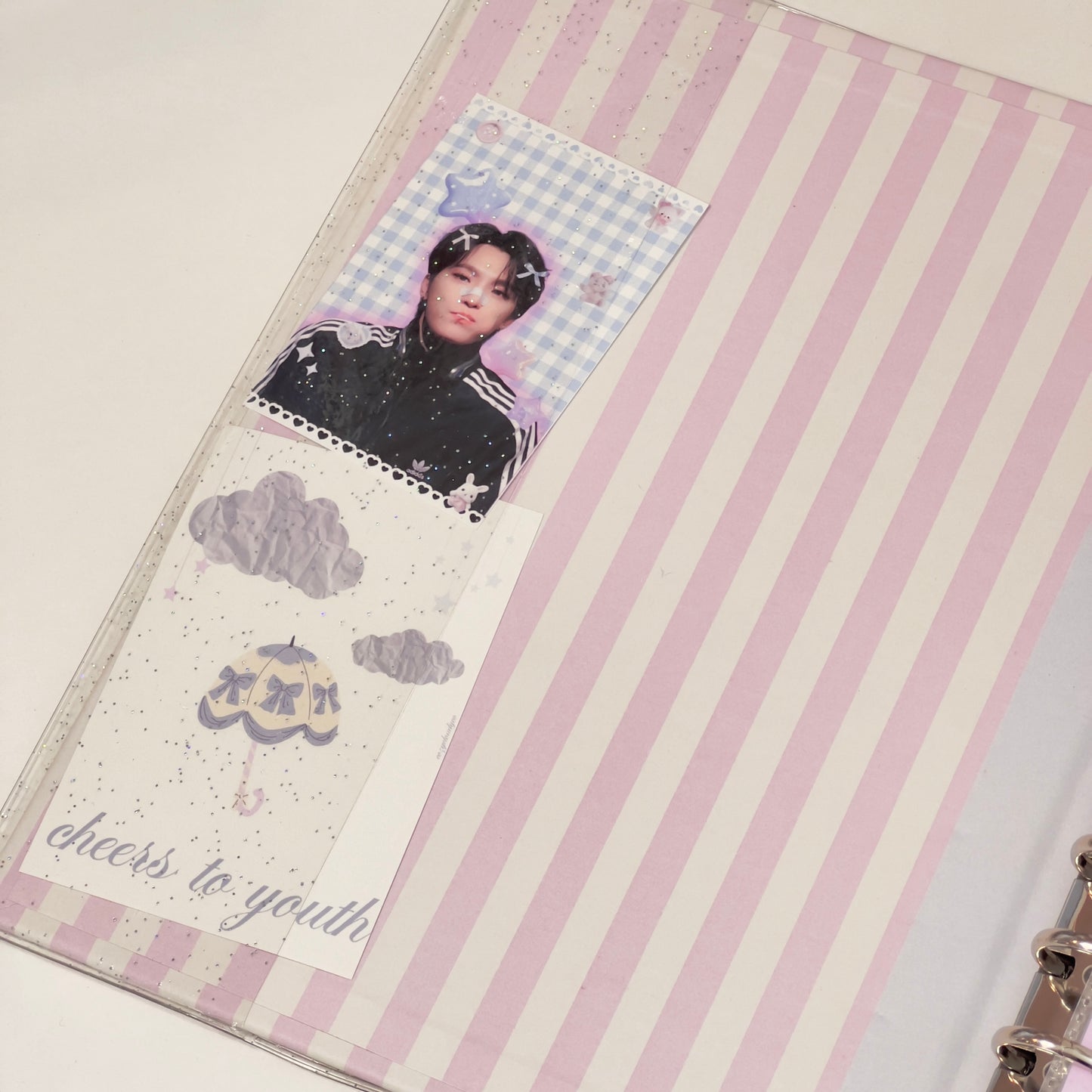 A5 Glitter Binder Cover