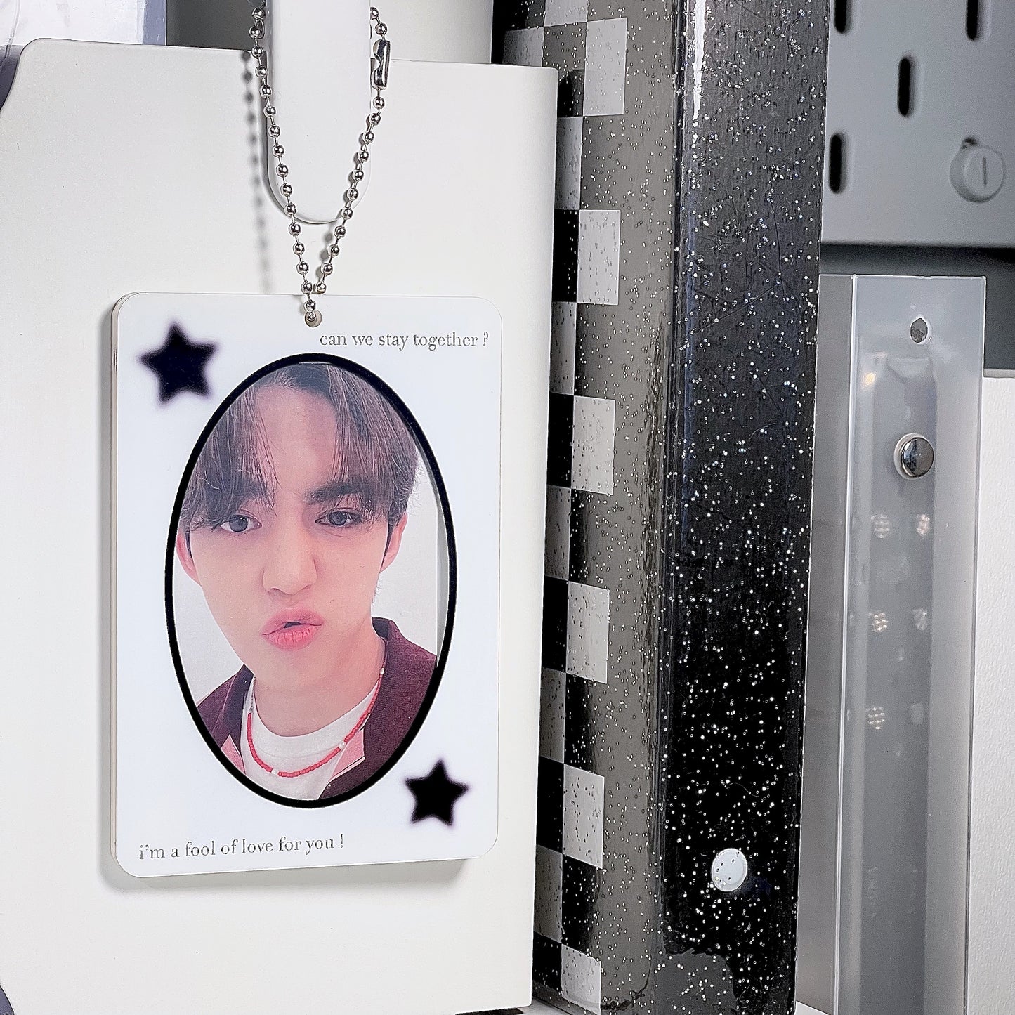 "Fool of Love" Acrylic Photocard Holder Keychain
