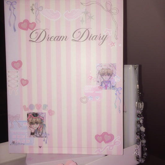 "love.zip" Decorated A5 Dream Diary Binder