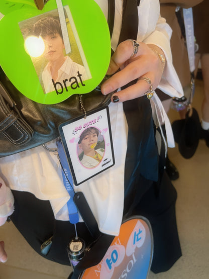 "So Cute!" Acrylic Photocard Holder Keychain