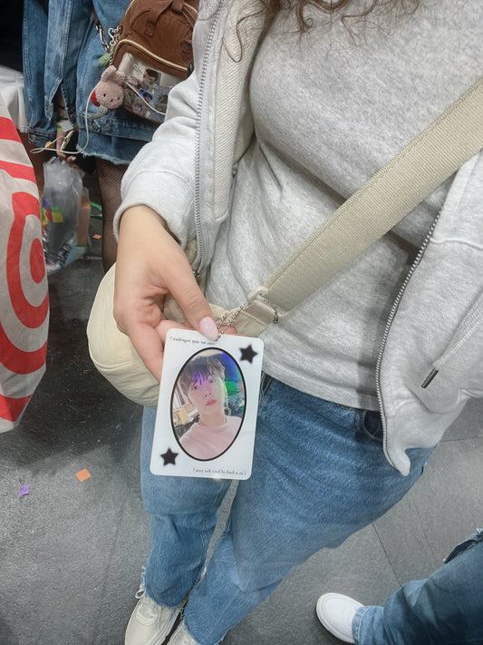 "Fool of Love" Acrylic Photocard Holder Keychain