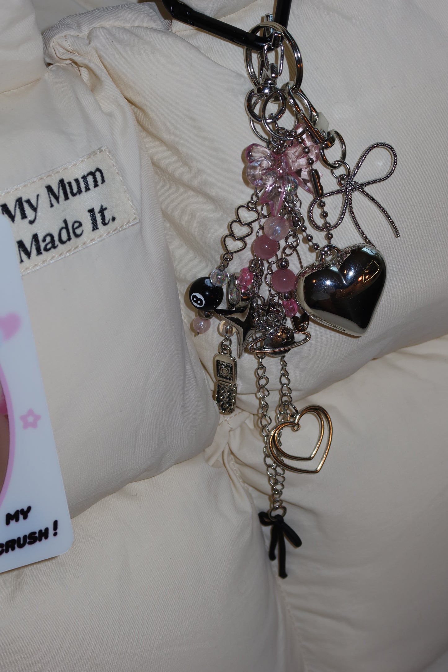 The "Pink Chrome" Bag Charm