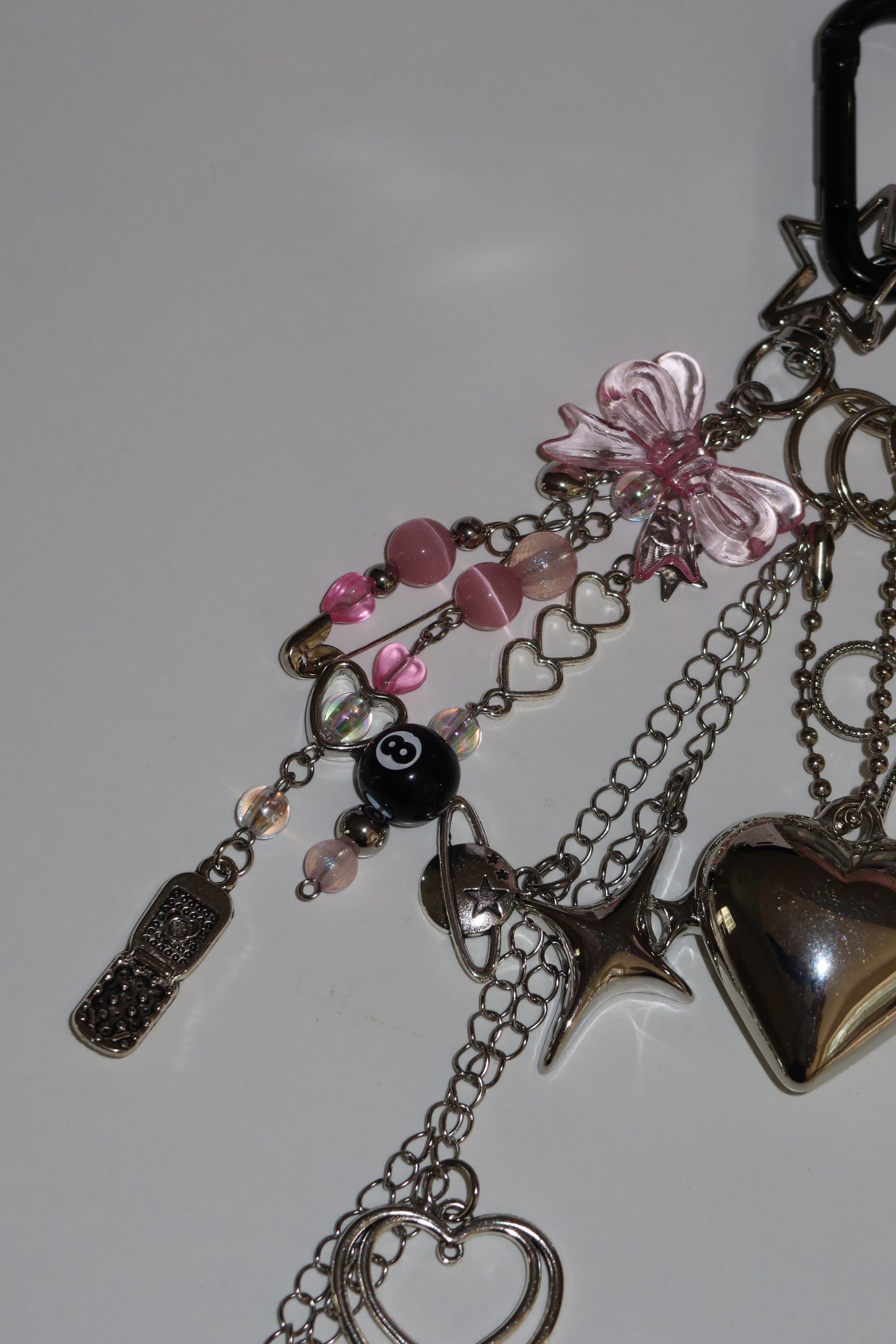 The "Pink Chrome" Bag Charm