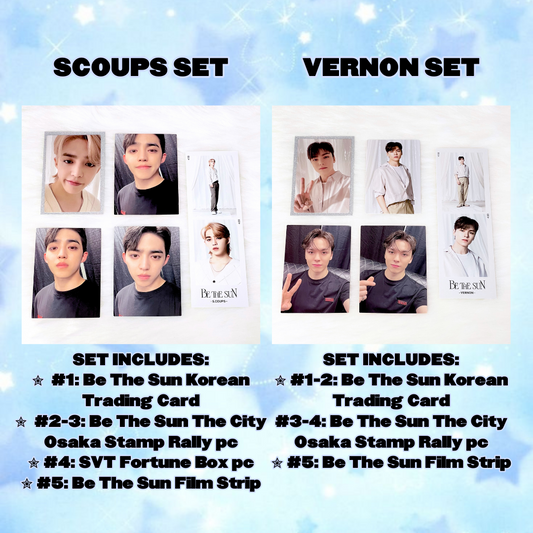 SVT S.COUPS + VERNON BE THE SUN PHOTOCARDS