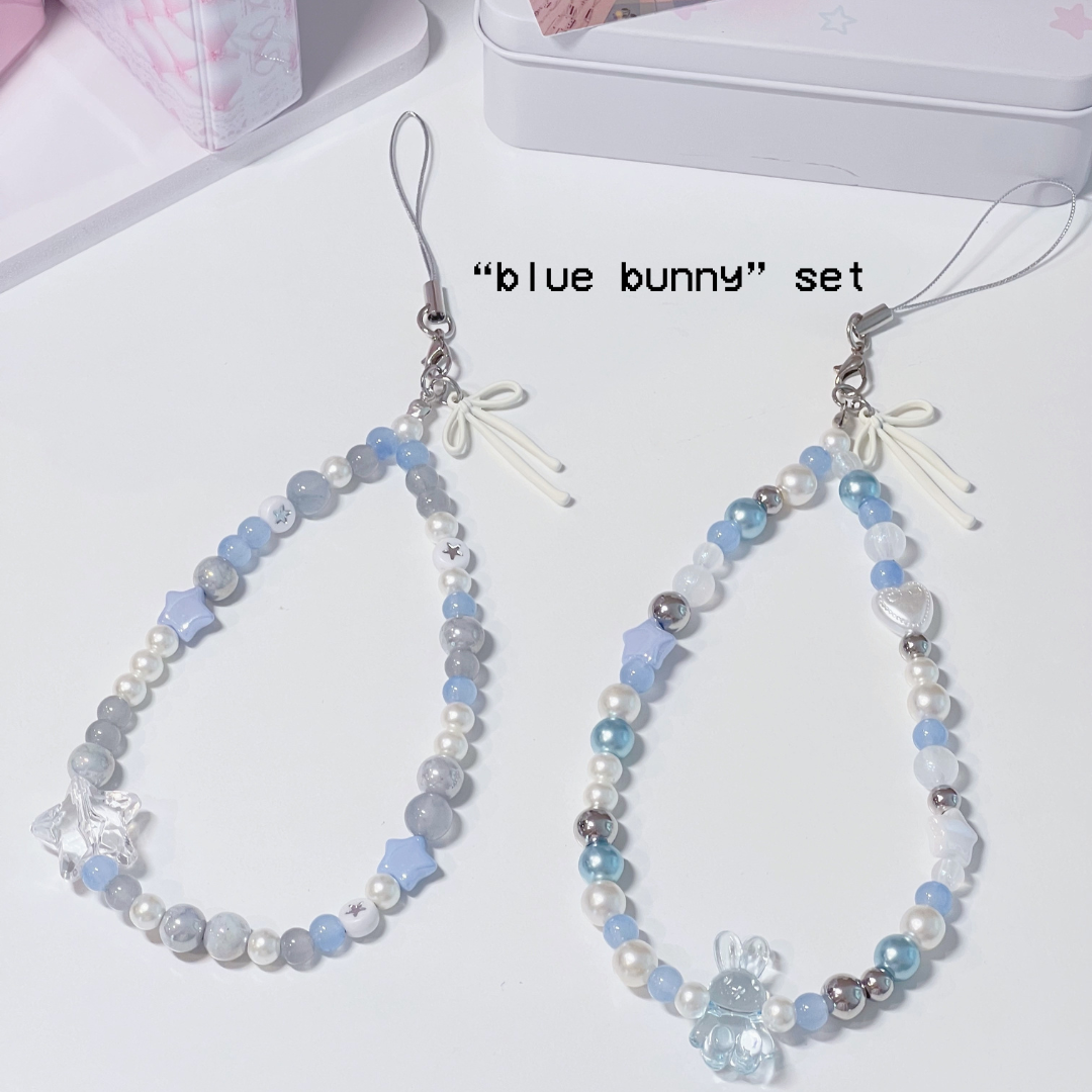 The "Blue Bunny" Charm Set