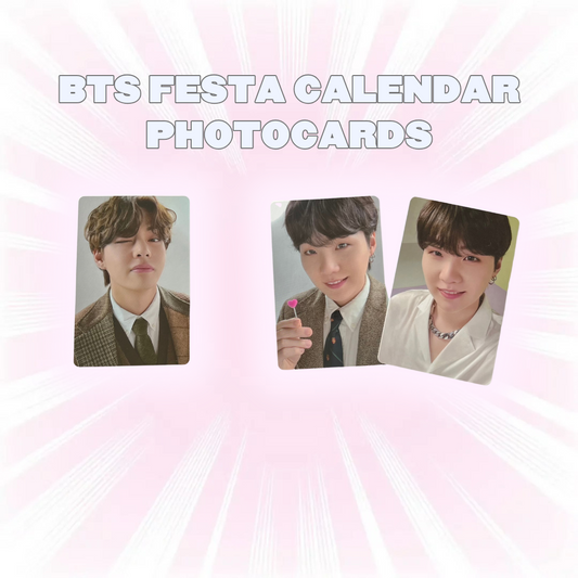 BTS Festa Calendar Photocards