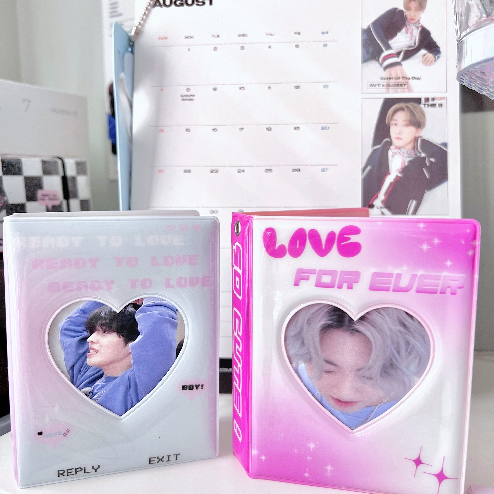 Pink Cyber Y2K Kpop Collect Book | Kpop Collect Book,BTS binder, SVT binder, Korean Stationery, Photocard Binder, Kpop Journals