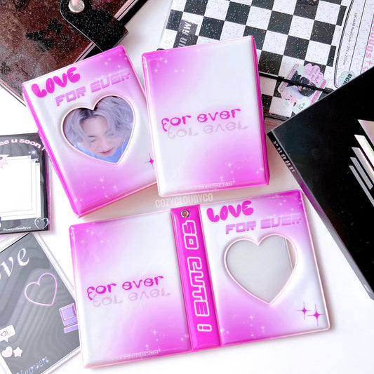 Pink Cyber Y2K Kpop Collect Book | Kpop Collect Book,BTS binder, SVT binder, Korean Stationery, Photocard Binder, Kpop Journals