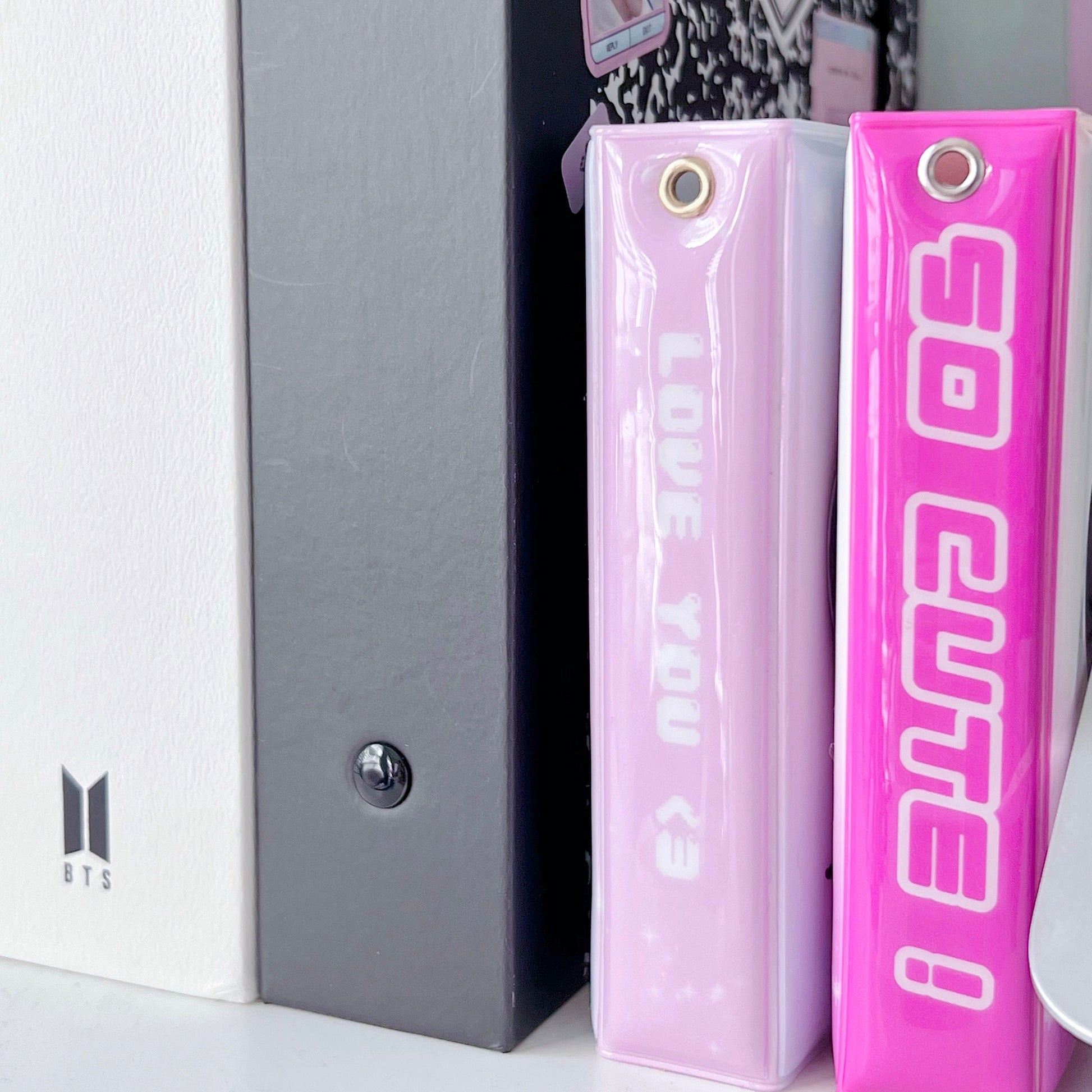 Pink Cyber Y2K Kpop Collect Book | Kpop Collect Book,BTS binder, SVT binder, Korean Stationery, Photocard Binder, Kpop Journals