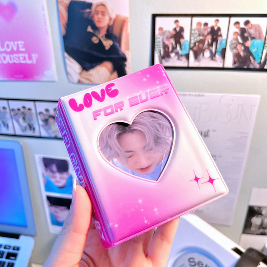 Pink Cyber Y2K Kpop Collect Book | Kpop Collect Book,BTS binder, SVT binder, Korean Stationery, Photocard Binder, Kpop Journals