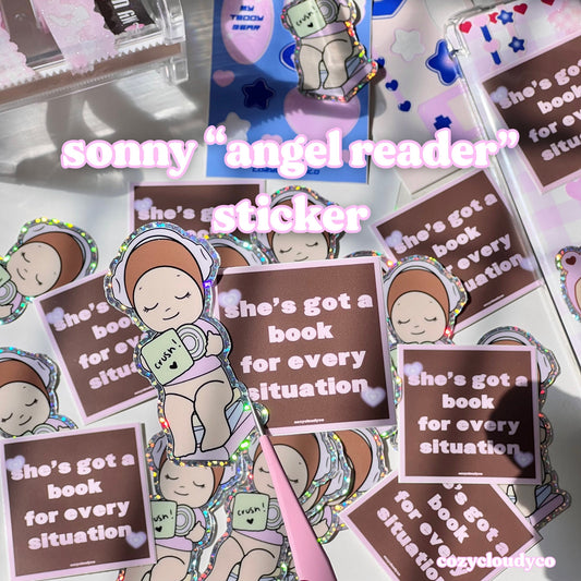 Sonny Angel Book Sticker Set - Kindle Sticker, Sonny Angel, Angel Sticker, Holographic Sticker, Harry Styles Sticker