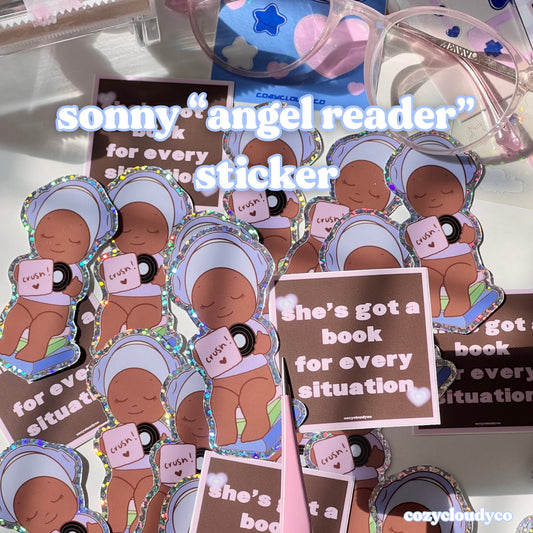 Sonny Angel Book Sticker Set - Kindle Sticker, Sonny Angel, Angel Sticker, Holographic Sticker, Harry Styles Sticker