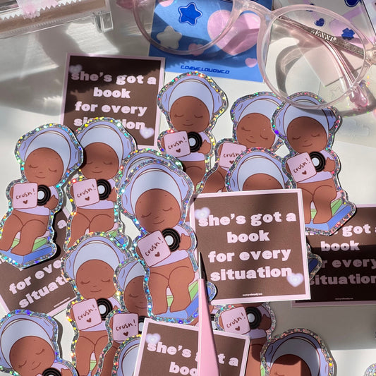 Sonny Angel Book Sticker Set - Kindle Sticker, Sonny Angel, Angel Sticker, Holographic Sticker, Harry Styles Sticker