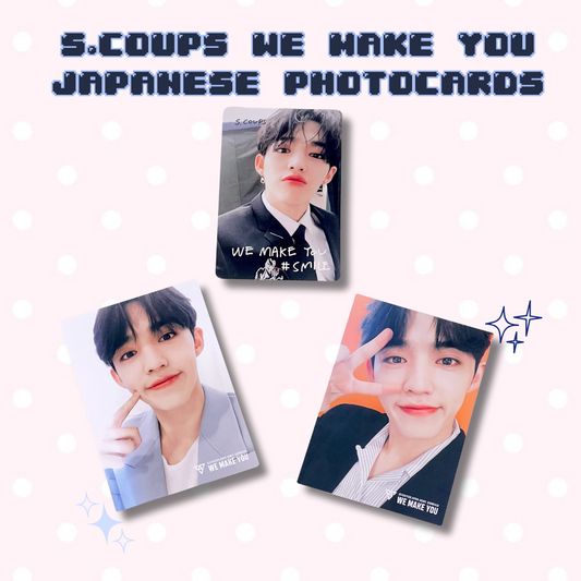 S.COUPS WE MAKE YOU JAPANESE PHOTOCARDS