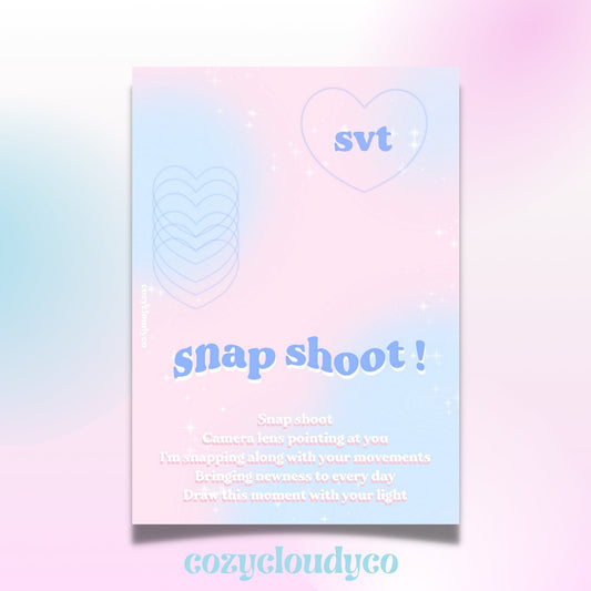 Seventeen "Snap Shoot" Wall Print
